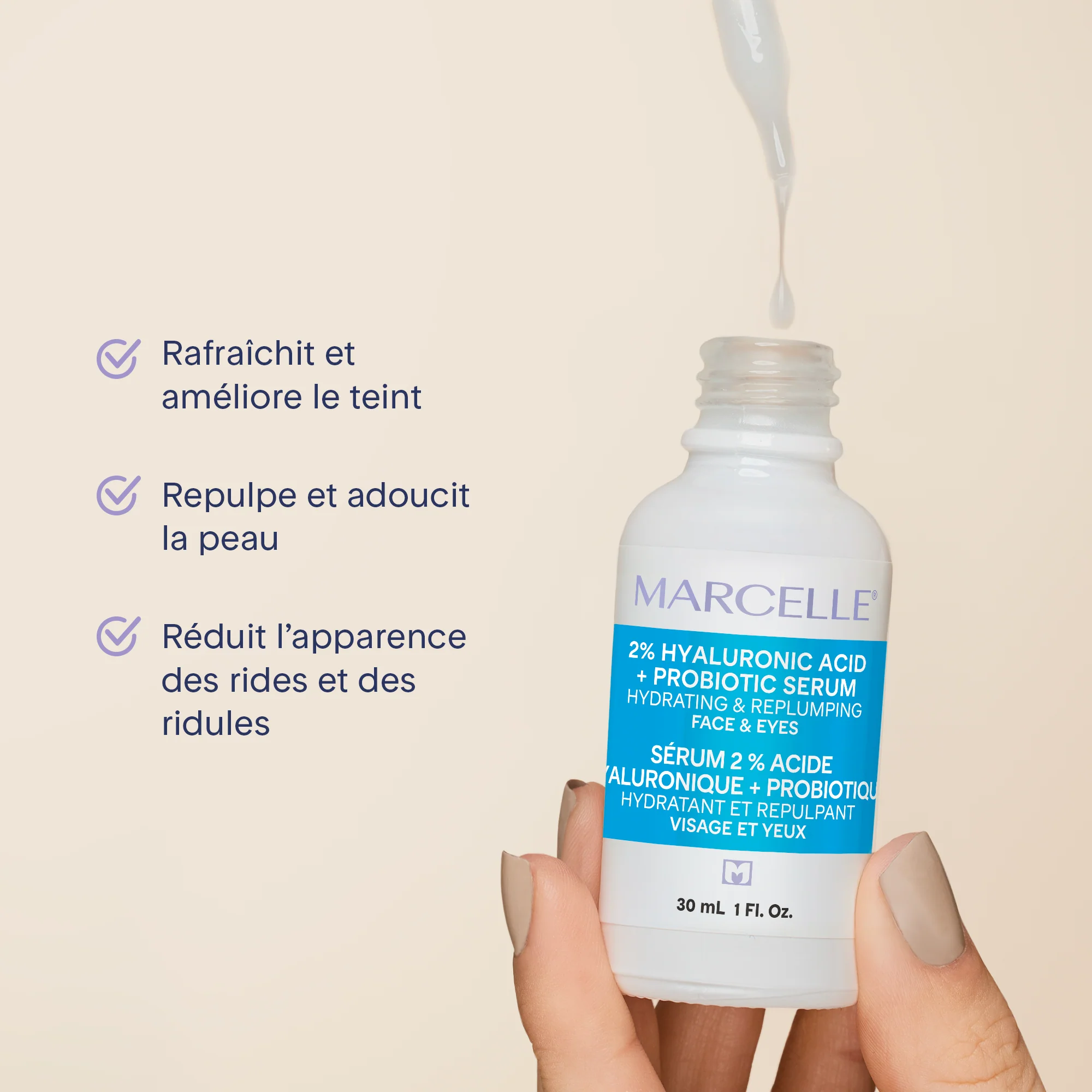 Sérum 2 % acide hyaluronique + probiotique - 30 mL - Image 5