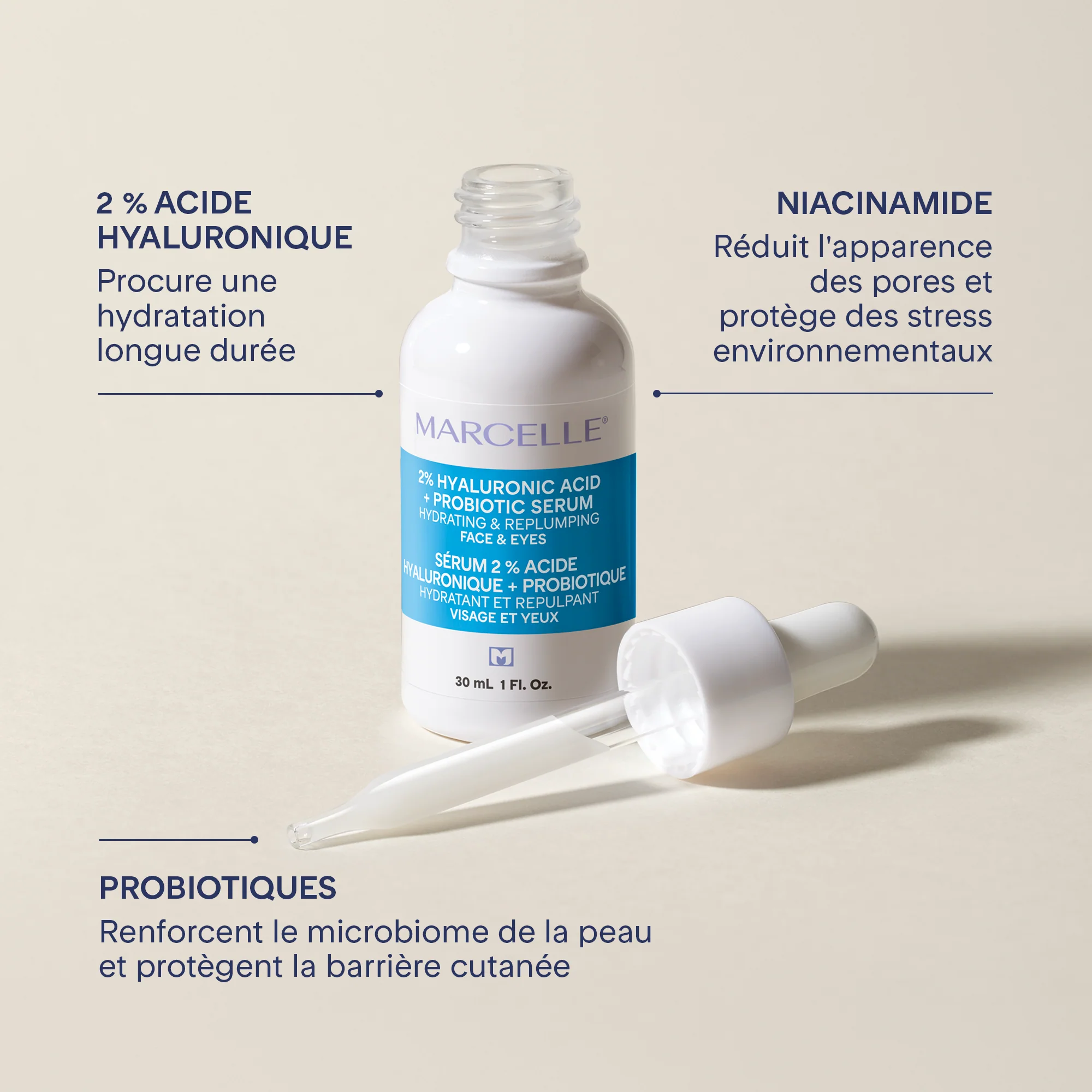 Sérum 2 % acide hyaluronique + probiotique - 30 mL - Image 7