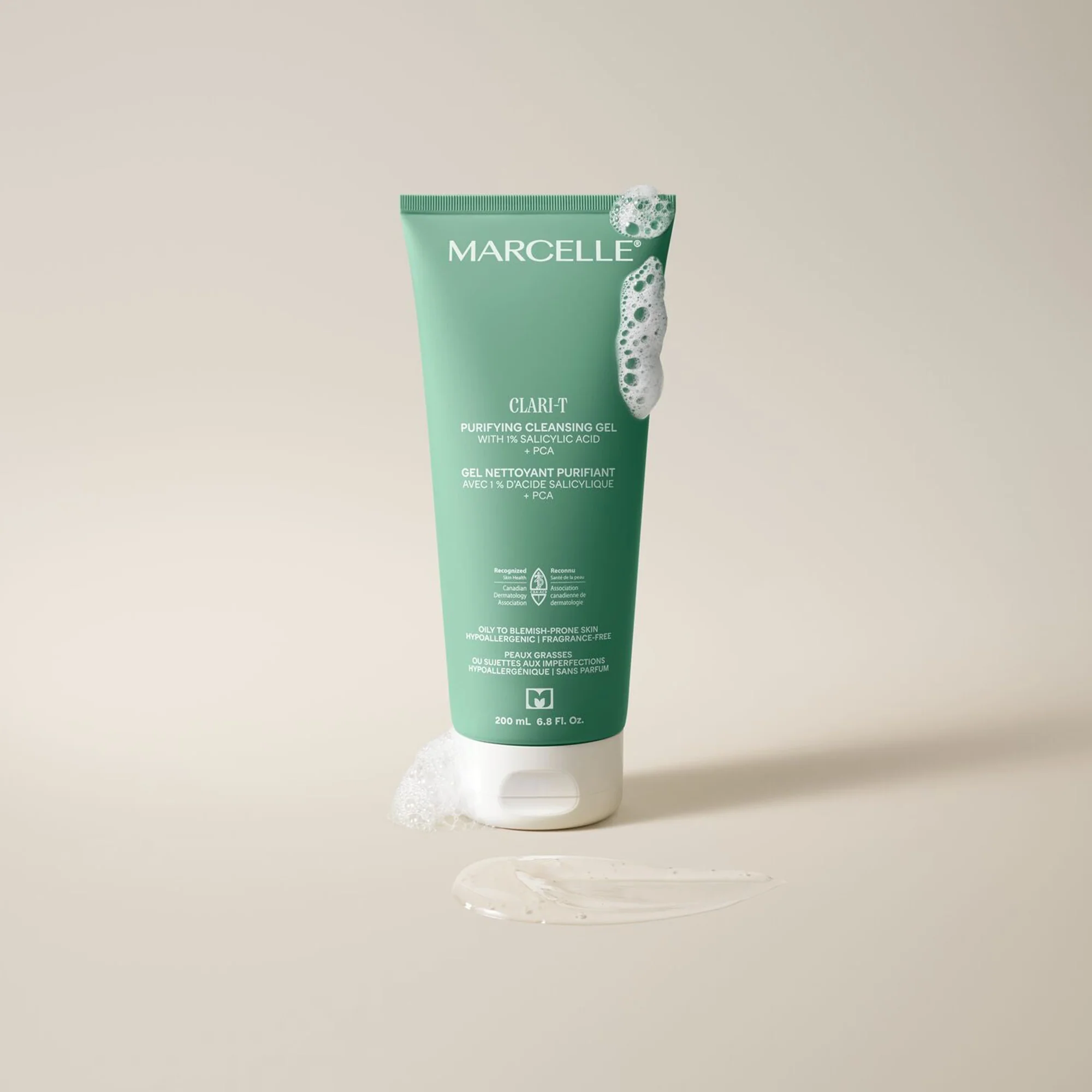 Clari-T Gel nettoyant purifiant avec 1 % d'acide salicylique + PCA - Image 3