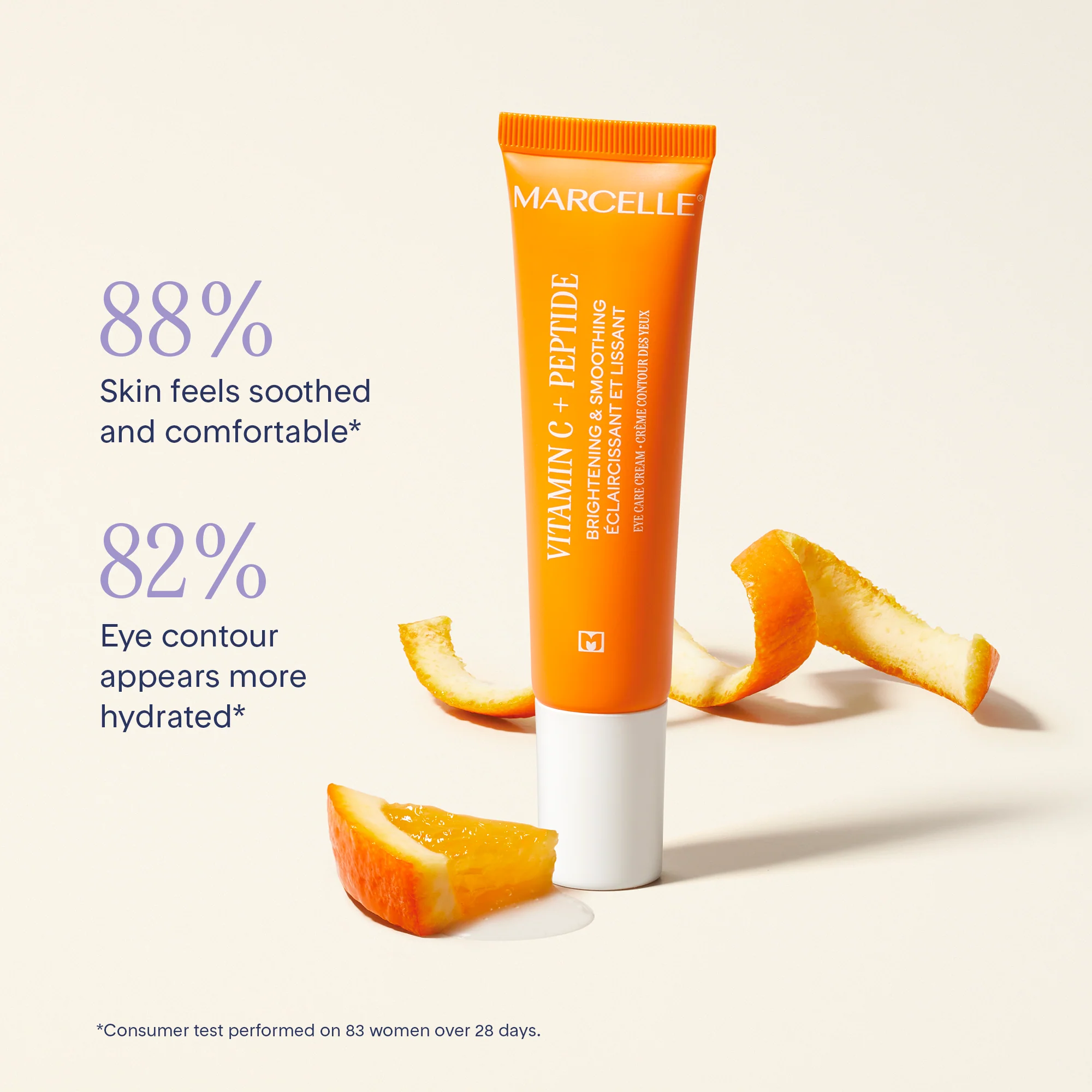Crème contour des yeux - Éclaircissante et lissante vitamine C + peptide - Image 4