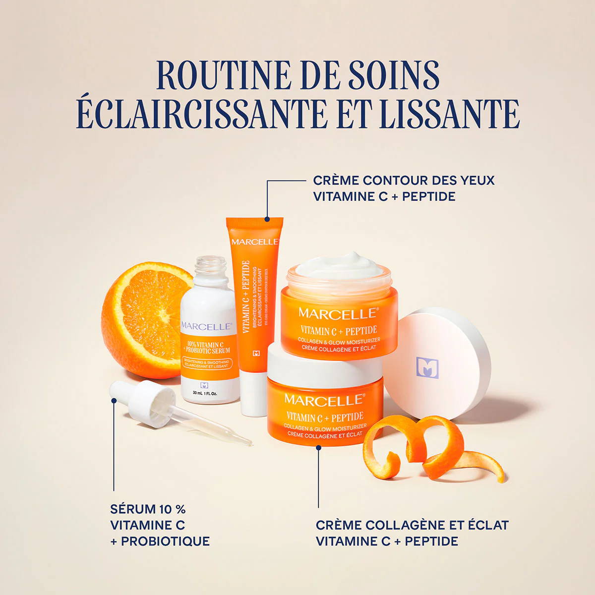 Crème contour des yeux - Éclaircissante et lissante vitamine C + peptide - Image 9